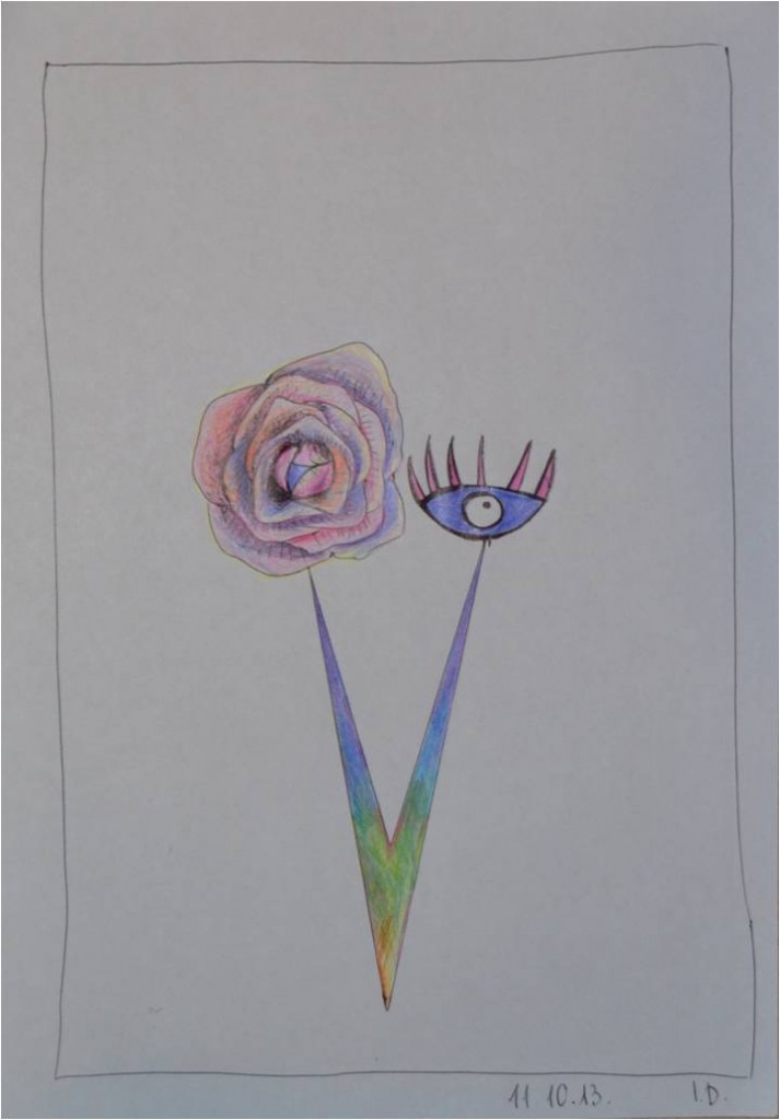 11.10. I draw the roses , because that day I Found out that Donetsk is also called "City of Roses".
