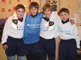 Подарки футбольной команде проекта